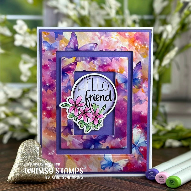 *NEW Hello Friend Clear Stamps - Whimsy Stamps