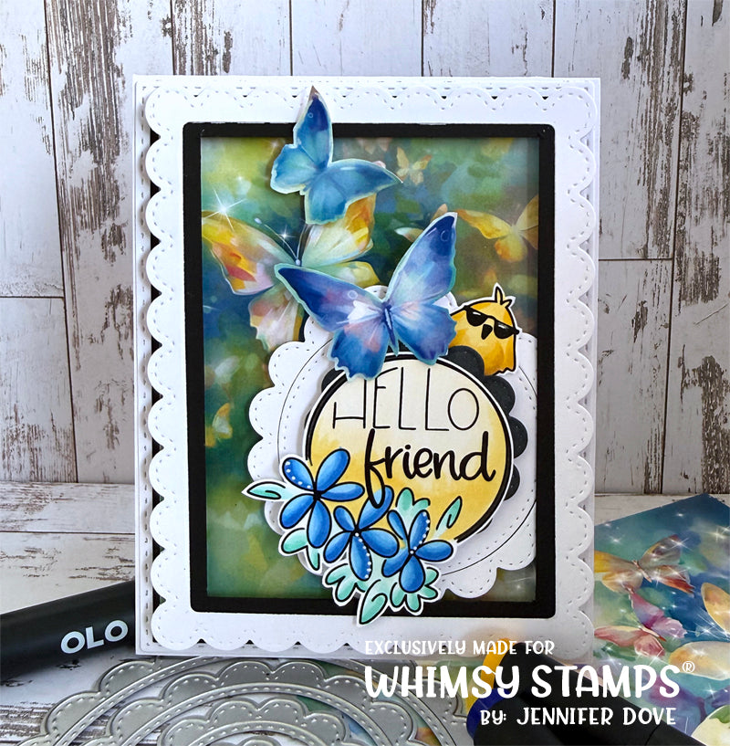 *NEW Hello Friend Clear Stamps - Whimsy Stamps