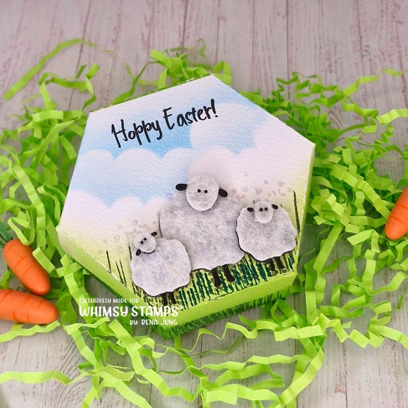 Primitive Sheep Die Set - Whimsy Stamps