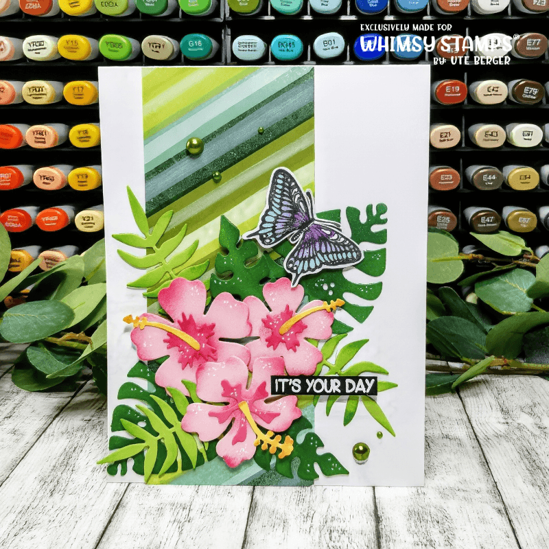 Hibiscus Flower DIe Set - Whimsy Stamps
