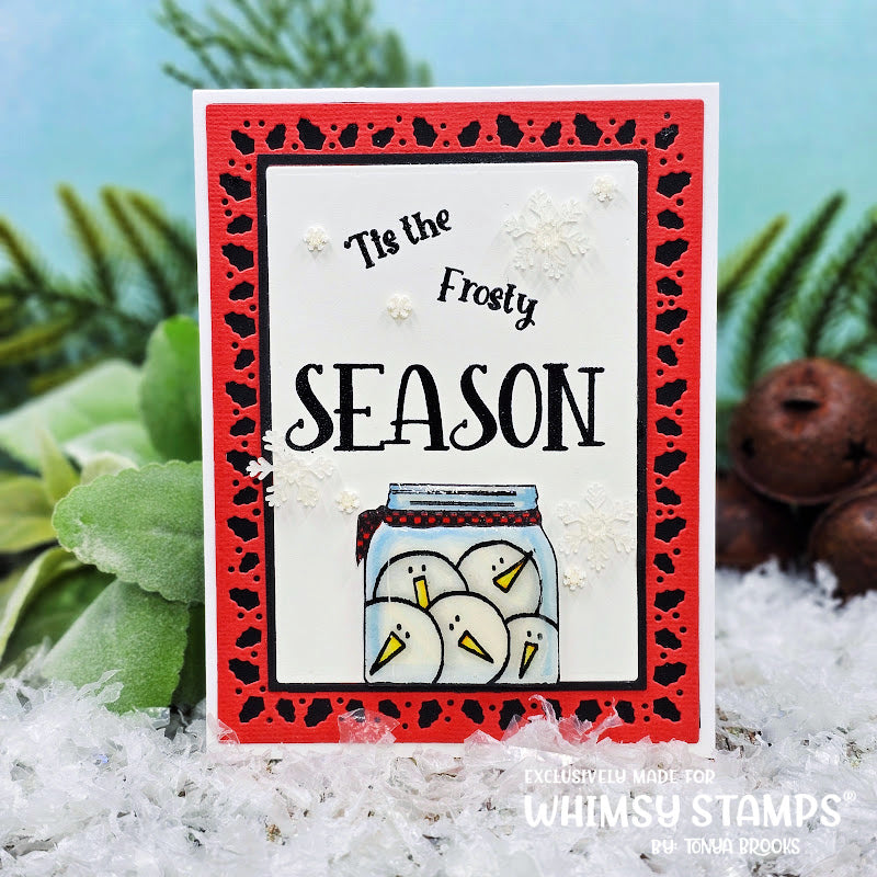 Holly Frame Die Set - Whimsy Stamps