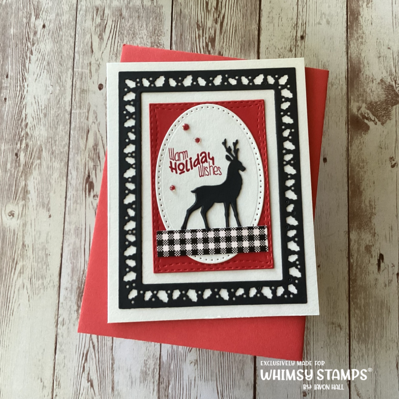Holly Frame Die Set - Whimsy Stamps