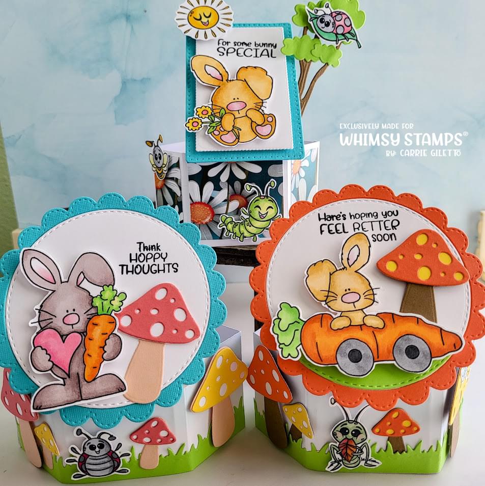 **NEW Hoppy Thoughts Clear Stamps - Whimsy Stamps