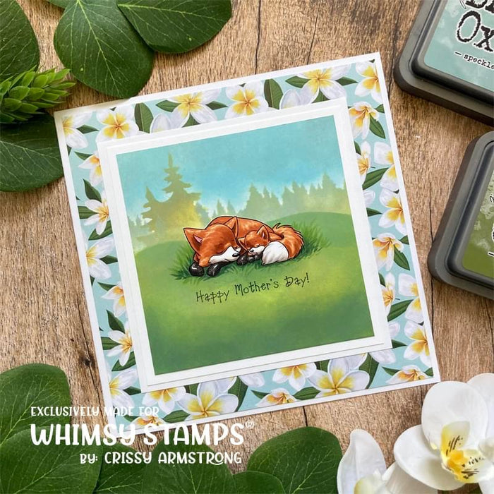 Fox Family Clear Stamps - Whimsy Stamps