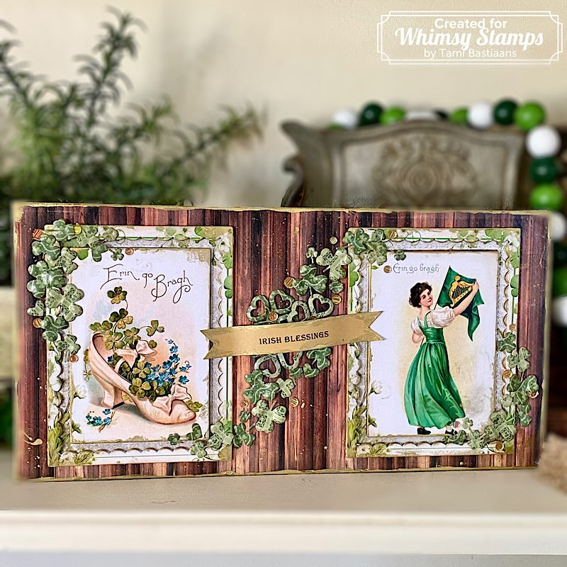 Quick Card Fronts - St. Patrick's Day Vintage Postcards - Whimsy Stamps