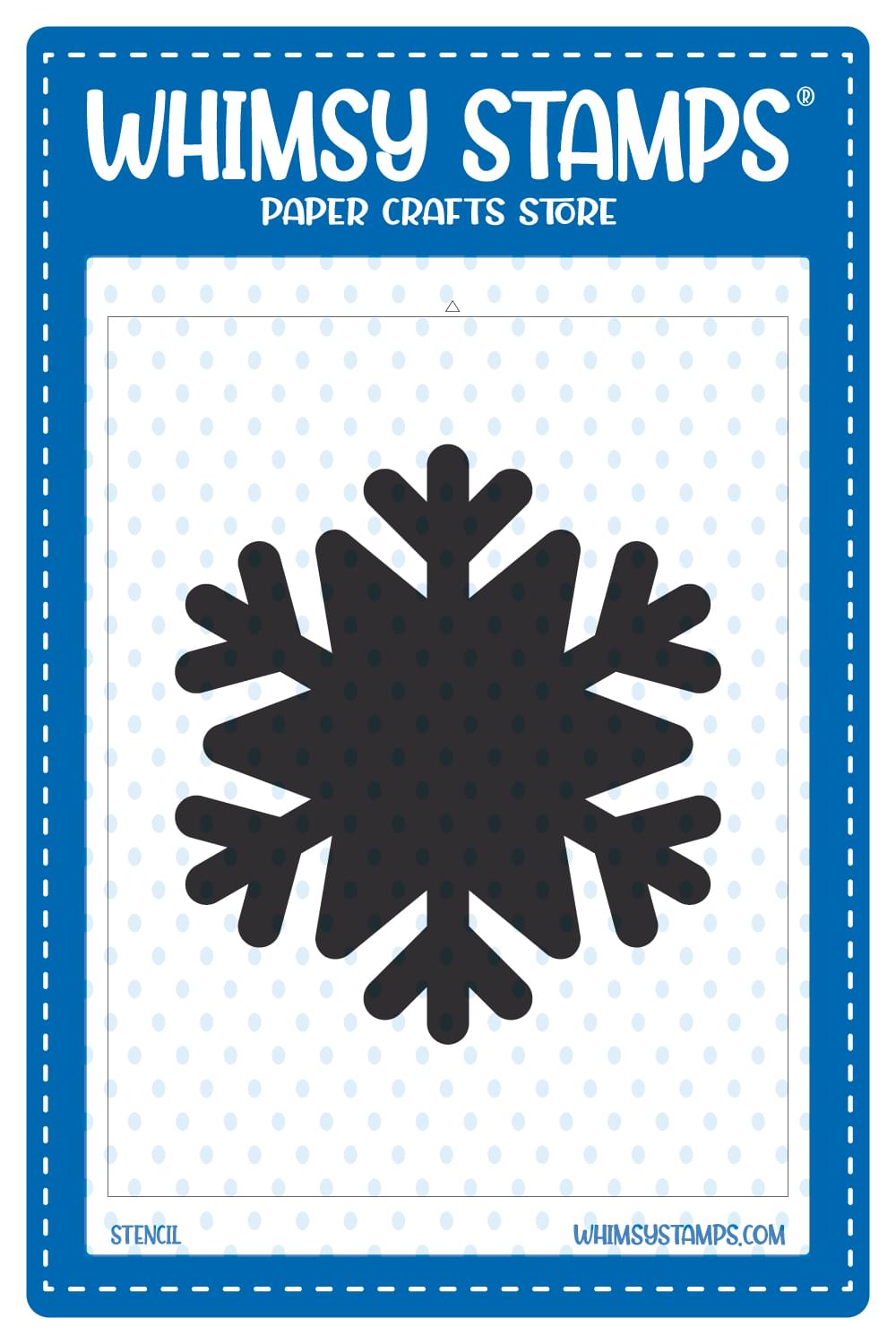 **NEW It's a Snowflake Mask Stencil - Whimsy Stamps