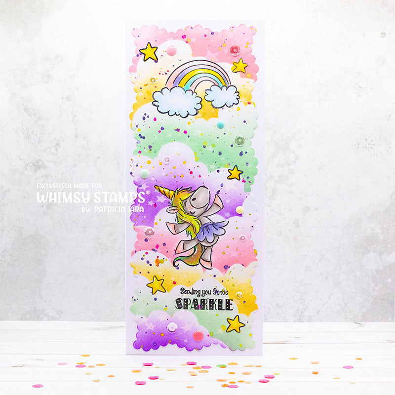 It's Cloudy - 6x9 Stencil - Whimsy Stamps