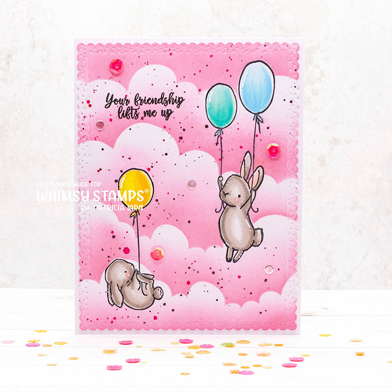 It's Cloudy - 6x9 Stencil - Whimsy Stamps