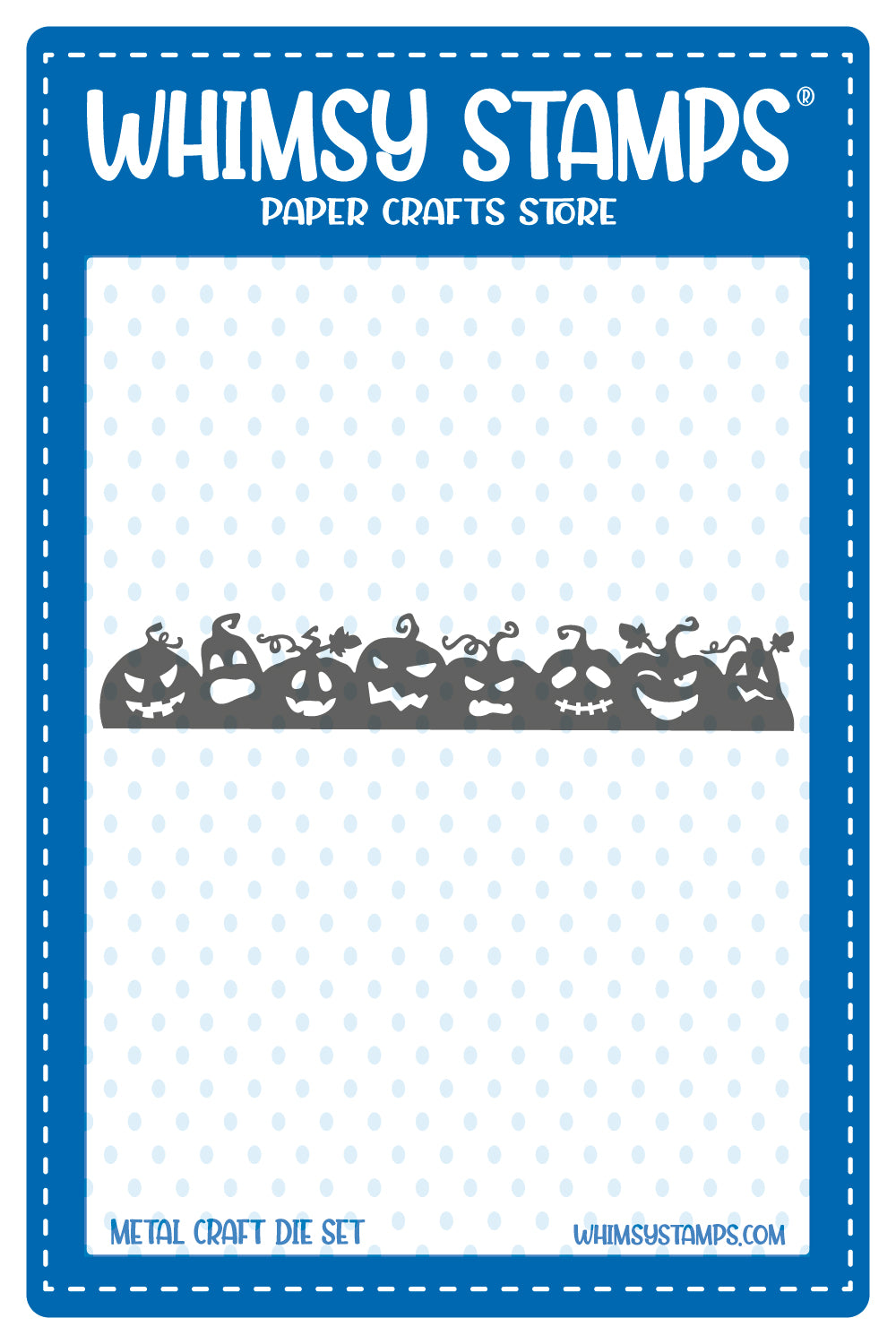 Jack o'Lanterns Border Die - Whimsy Stamps
