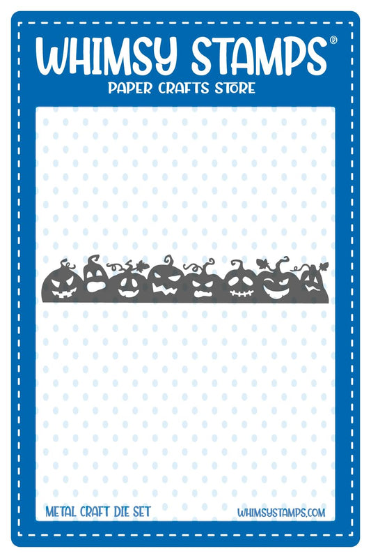 Jack o'Lanterns Border Die - Whimsy Stamps