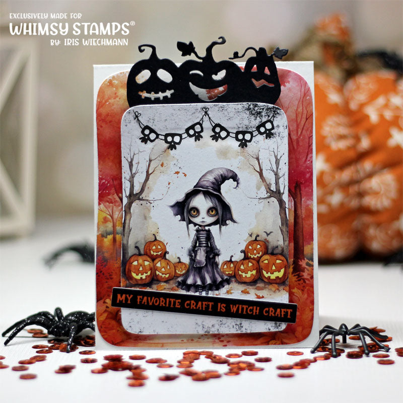Jack o'Lanterns Border Die - Whimsy Stamps