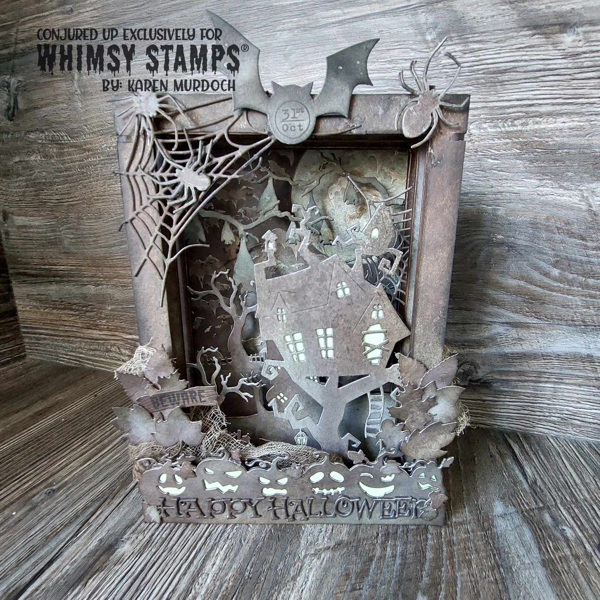 Jack o'Lanterns Border Die - Whimsy Stamps