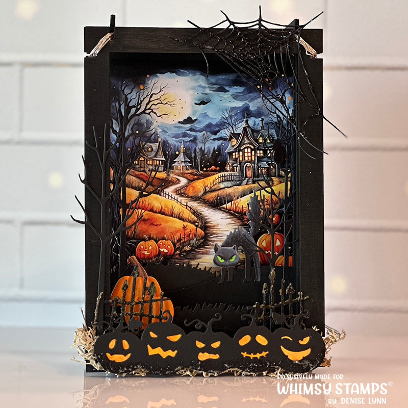 Jack o'Lanterns Border Die - Whimsy Stamps