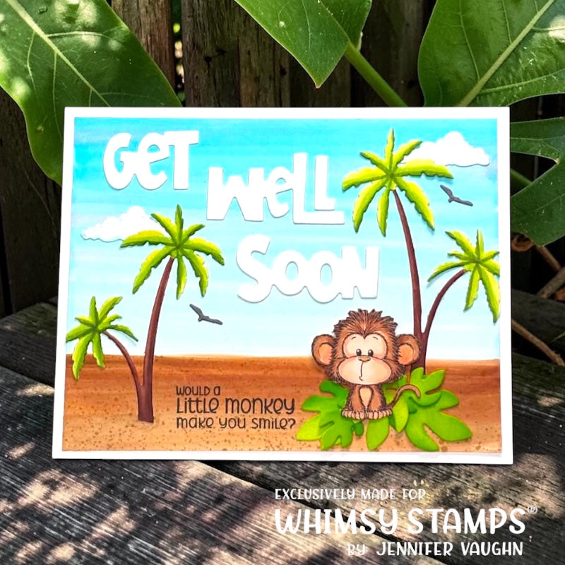 Adorable Monkeys Clear Stamps - Whimsy Stamps