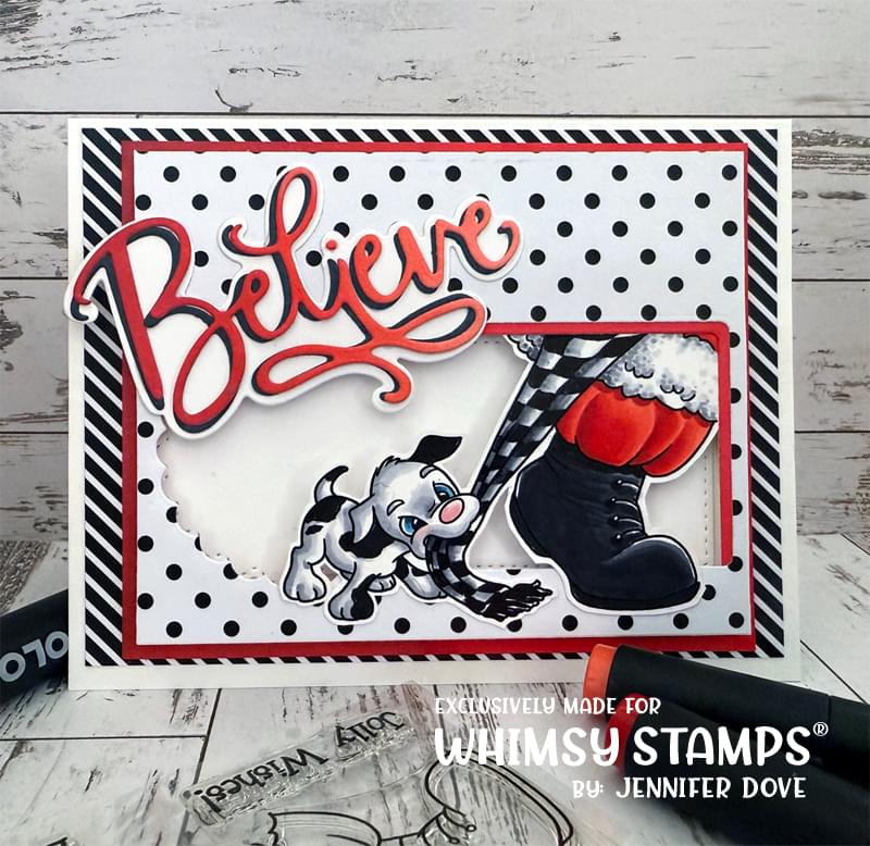*NEW Jolly Puppy Kisses Clear Stamps - Whimsy Stamps