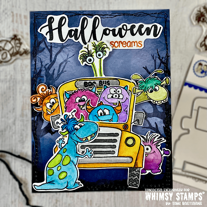 Karma Bus Clear Stamps - Whimsy Stamps