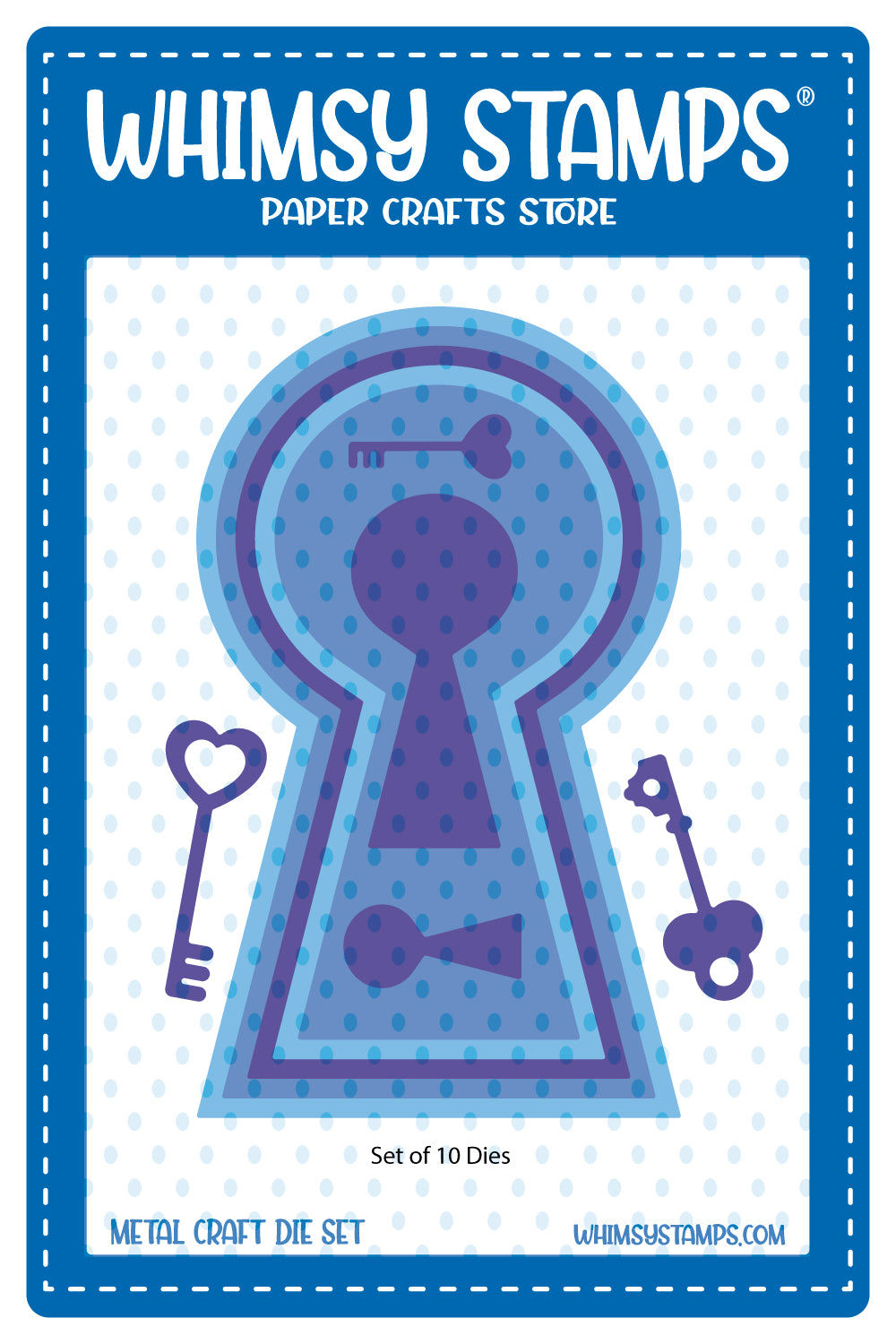 Keyhole and Keys Die Set - Whimsy Stamps