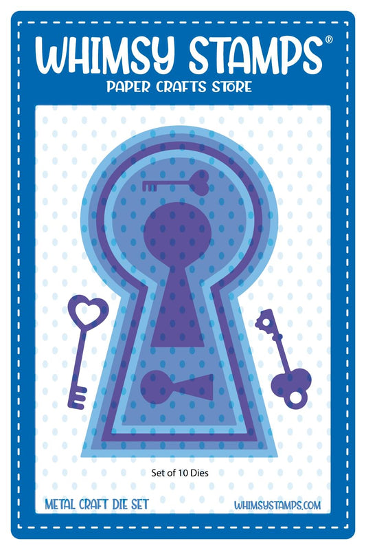 Keyhole and Keys Die Set - Whimsy Stamps