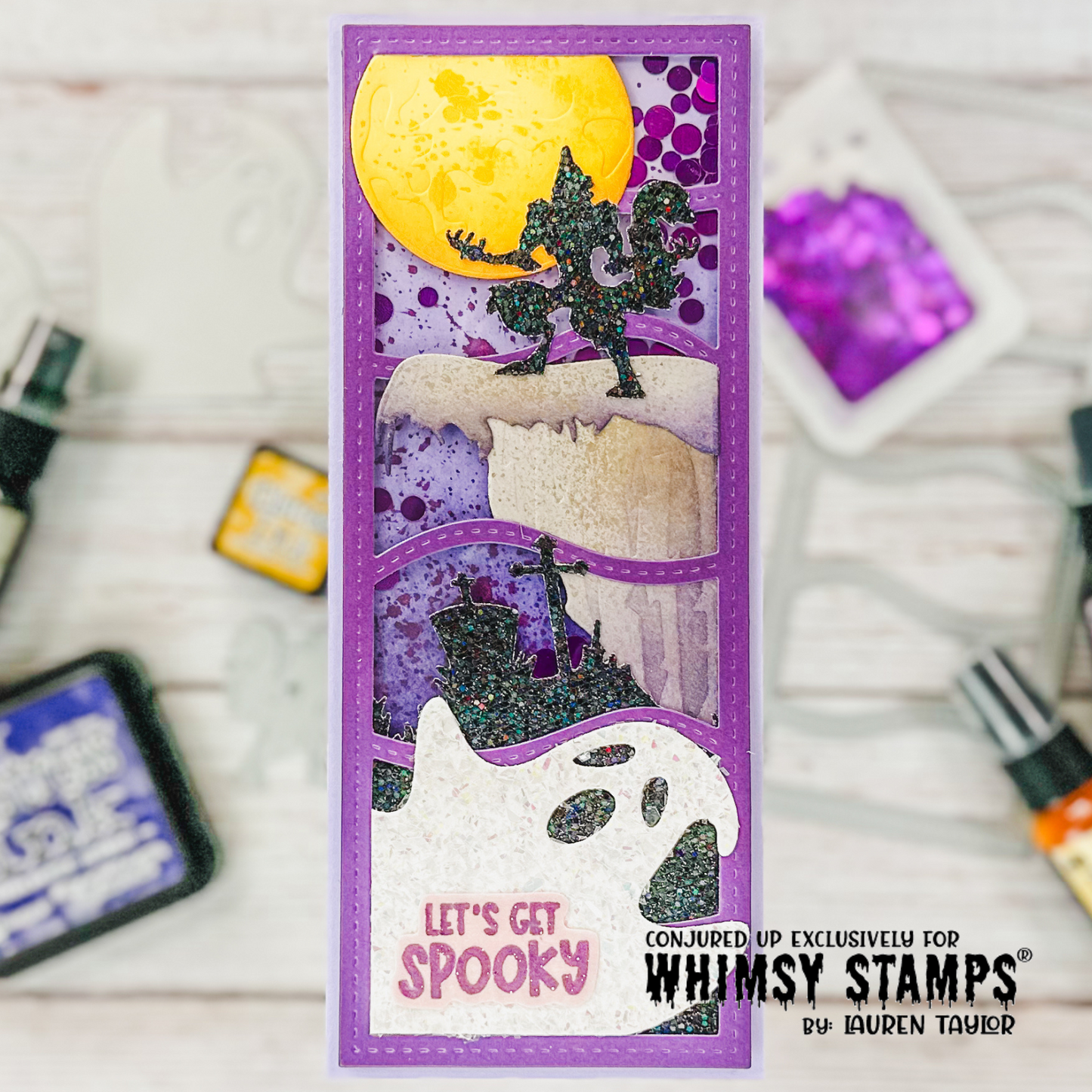 Peeking Ghosts Die Set - Whimsy Stamps