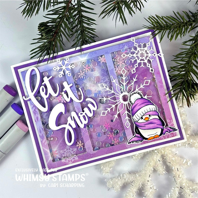 *NEW Penguin Winter Holiday Clear Stamps - Whimsy Stamps