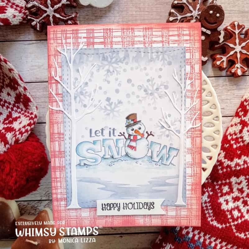 Let it Snow Snowmen Clear Stamps - Whimsy Stamps