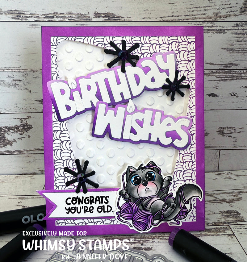 Little Toes Kitty Clear Stamps - Whimsy Stamps
