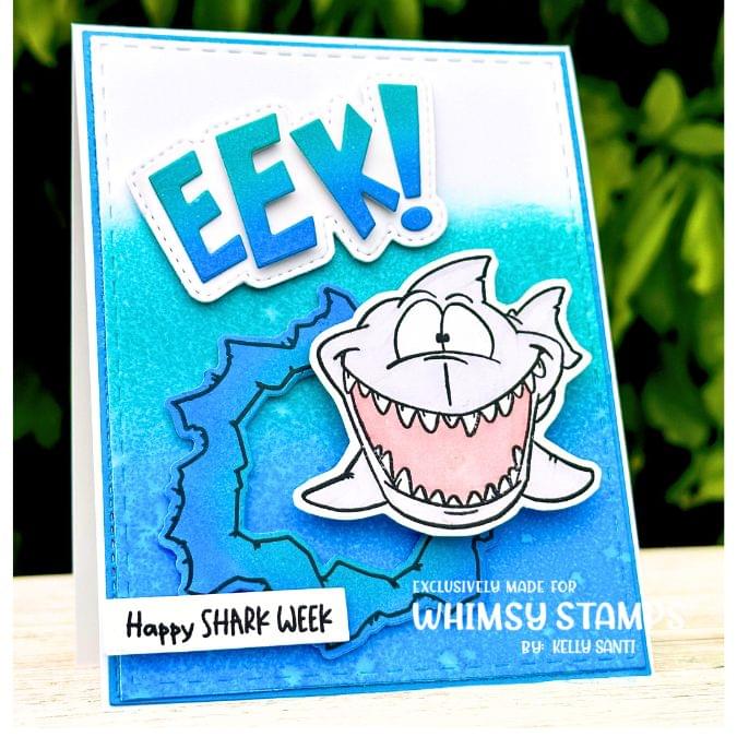 Lookin' Shark Clear Stamps - Whimsy Stamps
