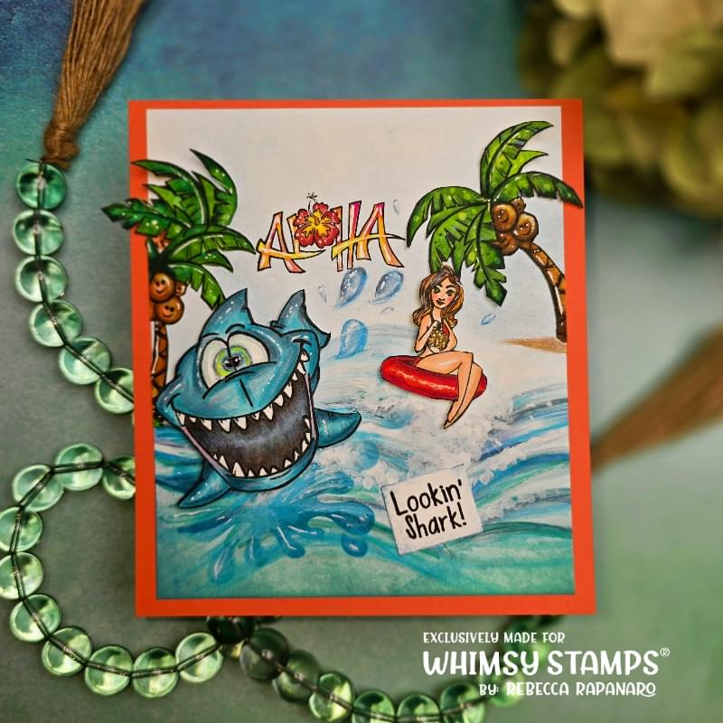 Lookin' Shark Clear Stamps - Whimsy Stamps