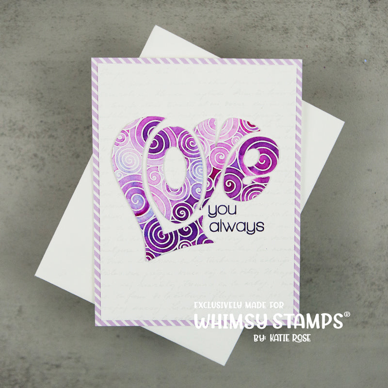 Love Heart Die - Whimsy Stamps