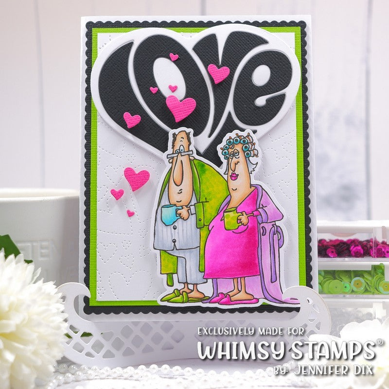Floating Hearts Cover Plate Die - Whimsy Stamps