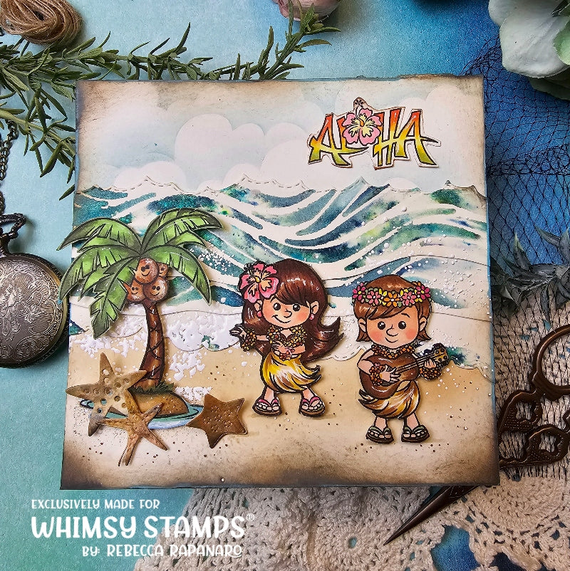 Aloha Kids Clear Stamps - Whimsy Stamps