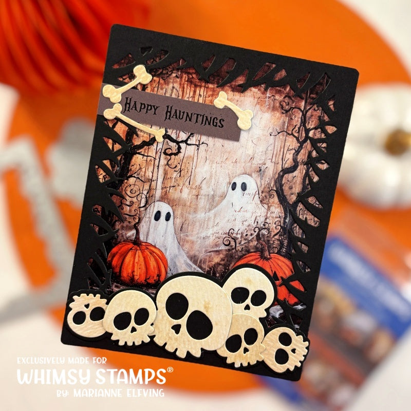 Quick Card Fronts - Grunge Ghosts
