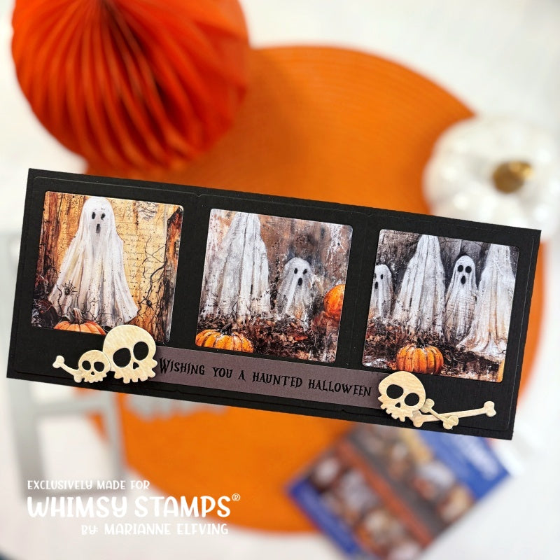 Quick Card Fronts - Grunge Ghosts
