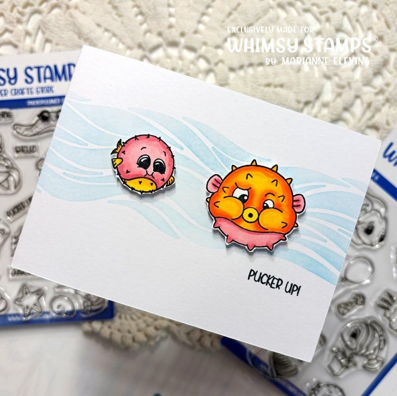 Making Waves Stencil - Whimsy Stamps