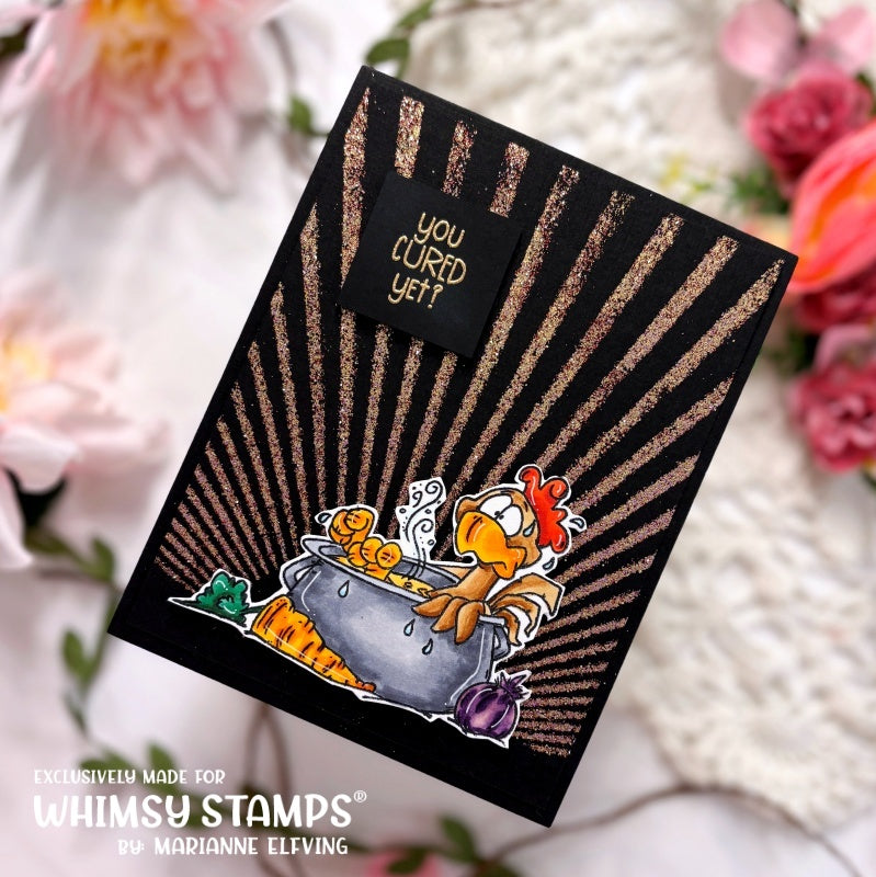 Sun Rays Stencil - Whimsy Stamps