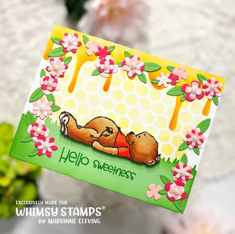 Hello Bear Clear Stamps - Whimsy Stamps