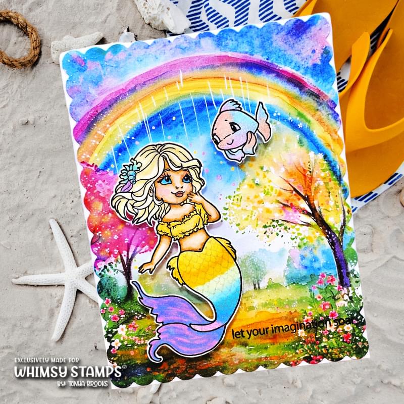 Mermaid Friends Clear Stamps - Whimsy Stamps