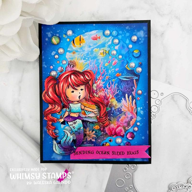 **NEW Mermaid Kids Girl Clear Stamps - Whimsy Stamps