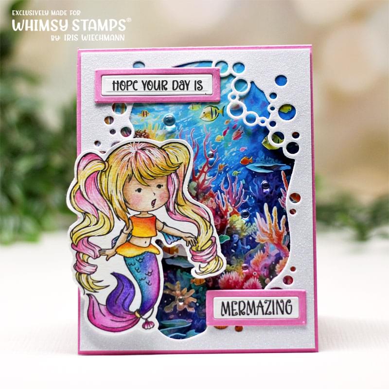 **NEW Mermaid Kids Girl Clear Stamps - Whimsy Stamps