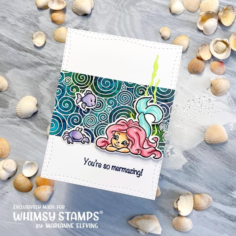 Mermaid Moments Clear Stamps - Whimsy Stamps