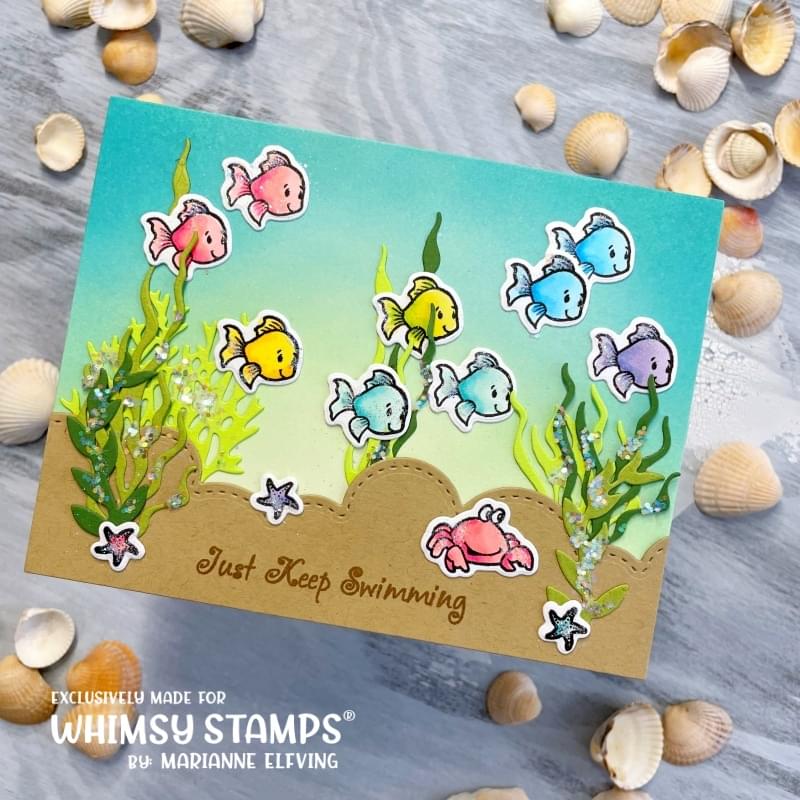 Mermaid Moments Clear Stamps - Whimsy Stamps