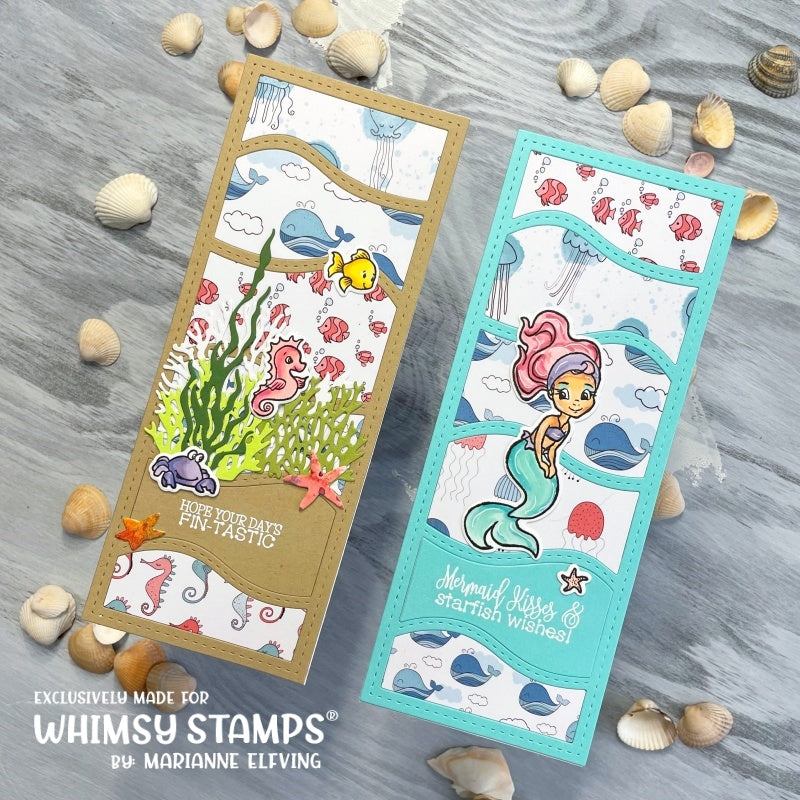 Mermaid Moments Clear Stamps - Whimsy Stamps