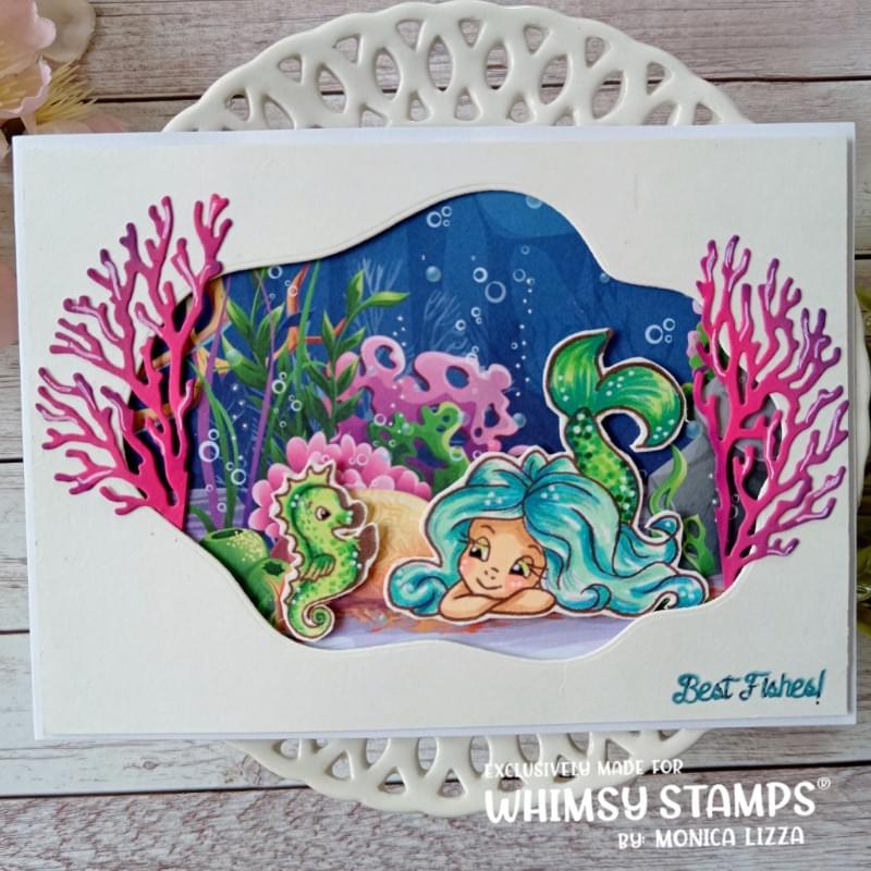 Mermaid Moments Clear Stamps - Whimsy Stamps
