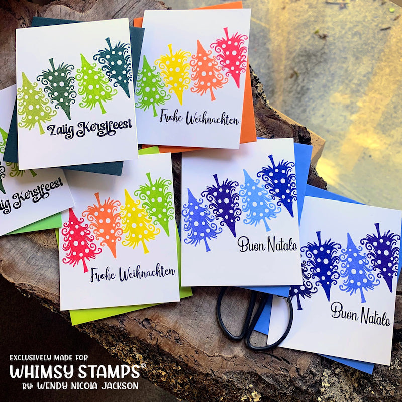 Season's Creepings Clear Stamps - Whimsy Stamps