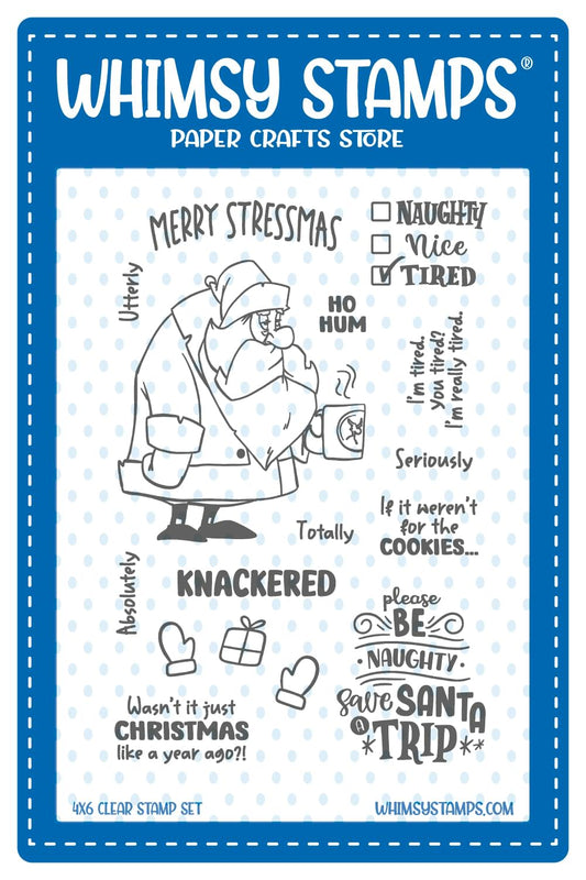 *NEW Merry Stressmas Clear Stamps - Whimsy Stamps