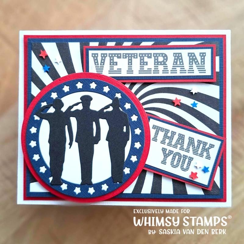 Military Sheroes Die Set - Whimsy Stamps