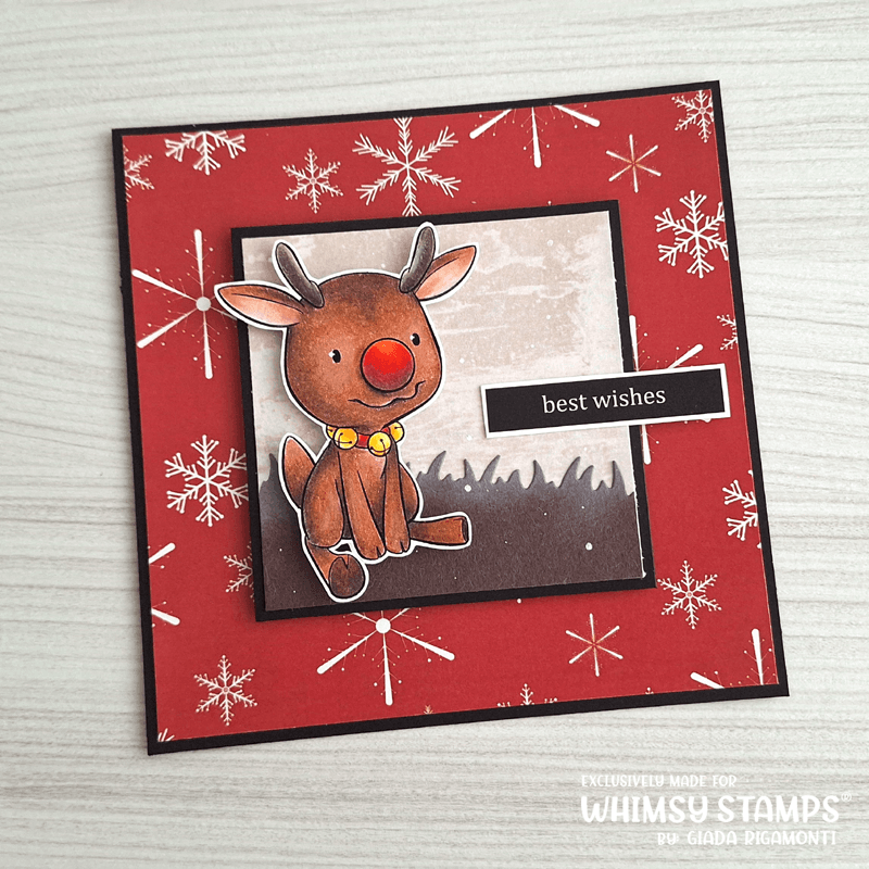 Mini Rudolph - Digital Stamp - Whimsy Stamps
