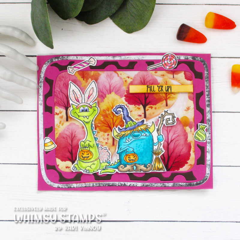 Monster Halloween Clear Stamps - Whimsy Stamps