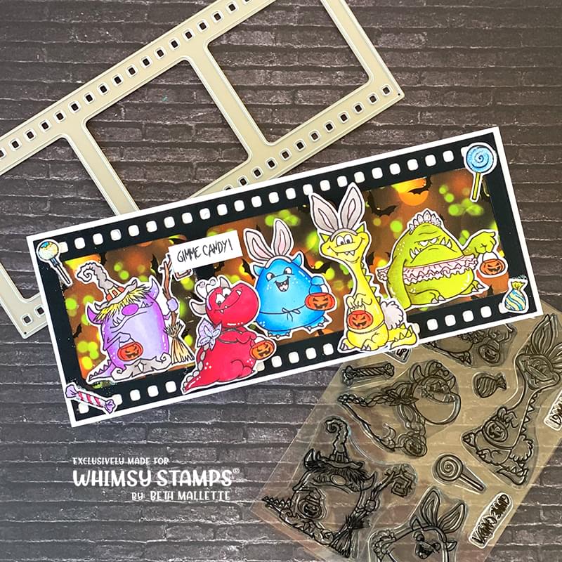 Monster Halloween Clear Stamps - Whimsy Stamps