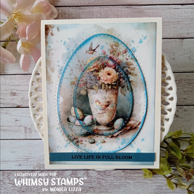 Nested Pierced Egg Die Set - Whimsy Stamps